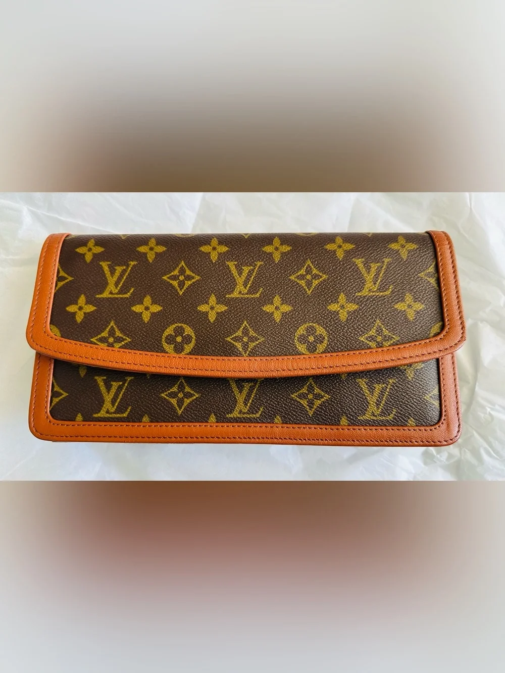 Authentic Vintage Louis Vuitton Monogram Clutch Bag Made in France